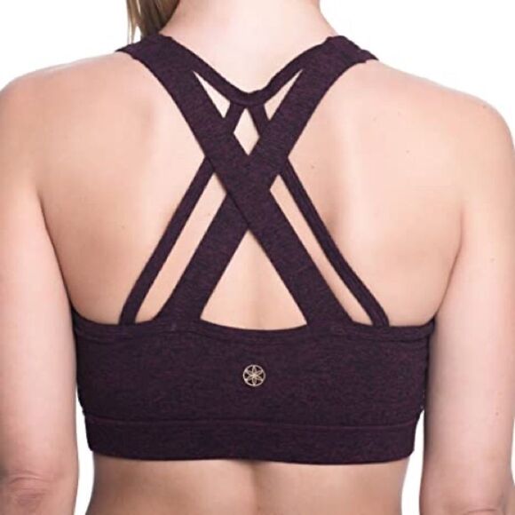New GAIAM CARMEN BRALETTE PICKLED BEET HEATHER - Picture 2 of 4